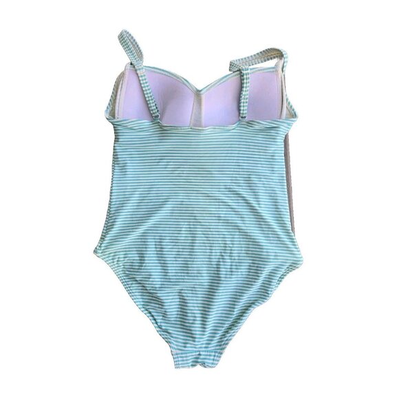 Bond-Eye Australia OnePiece Swimsuit 8 D/DD Control Padded Bra Sweetheart Stripe - Picture 2 of 7